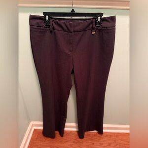 New York and Company Dark Brown Boot Cut Dress Pants 14P